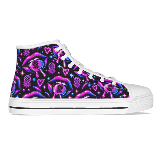 Open Mouth Women's Canvas Shoes