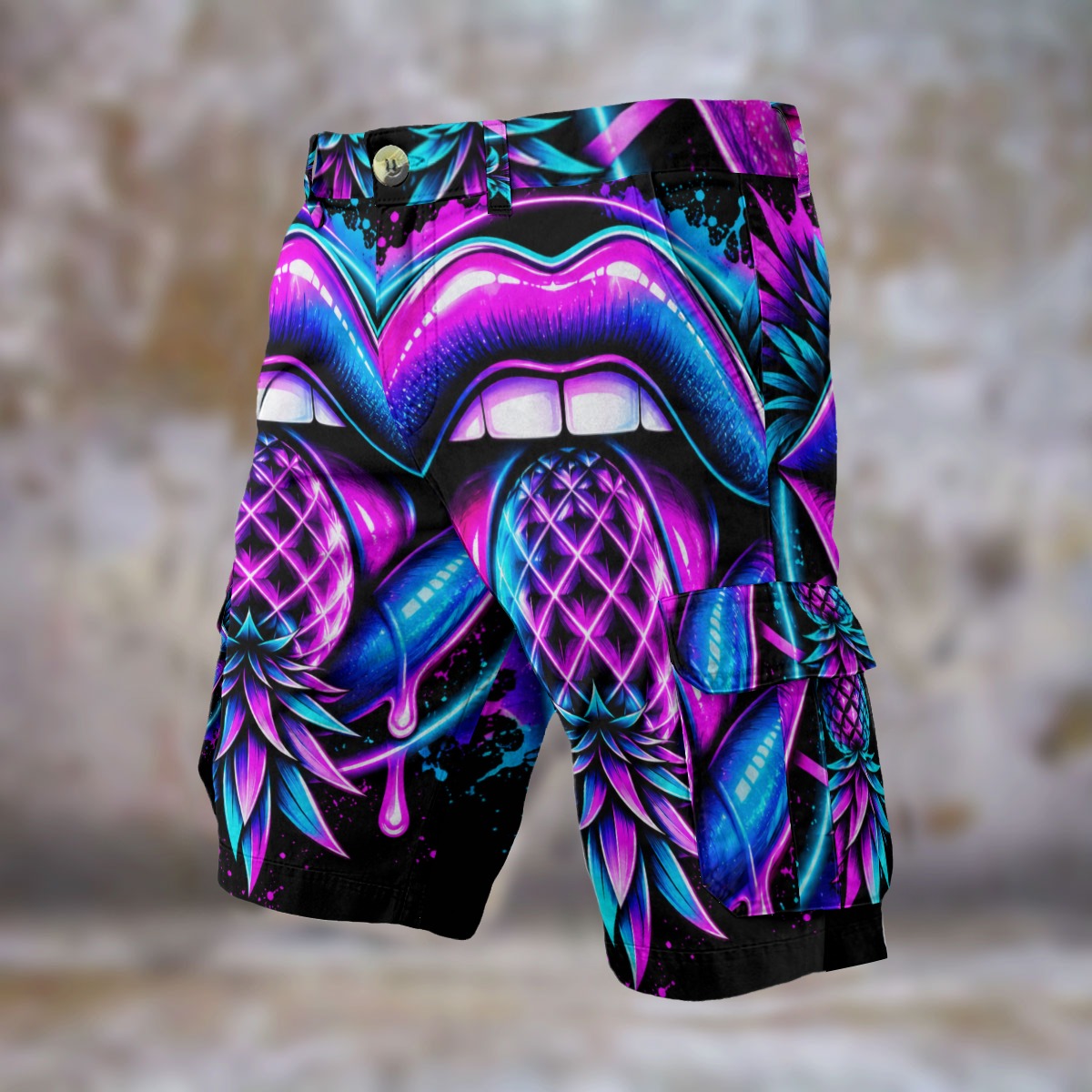 Pineapple Rave Men's Cargo Shorts