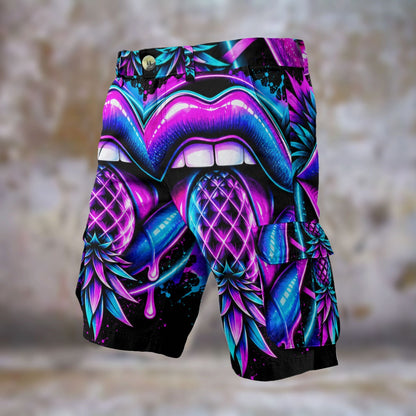 Pineapple Rave Men's Cargo Shorts