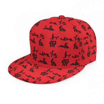 Stick Figure Flat Brim Hat