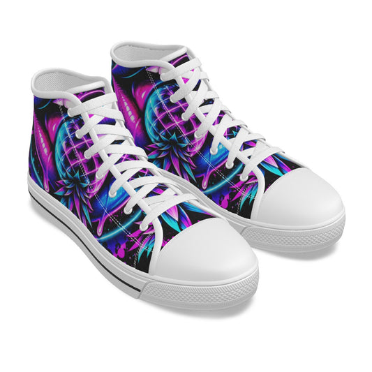 Pineapple Rave Men's Canvas Shoes