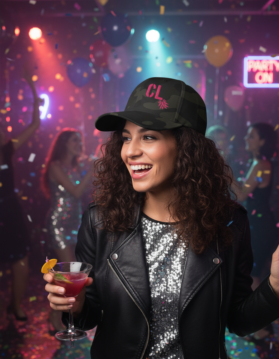 Canadian Lifestyle Flex Fit Hat – Pink | Swinger Lifestyle Headwear by DK Apparel-DK Apparel