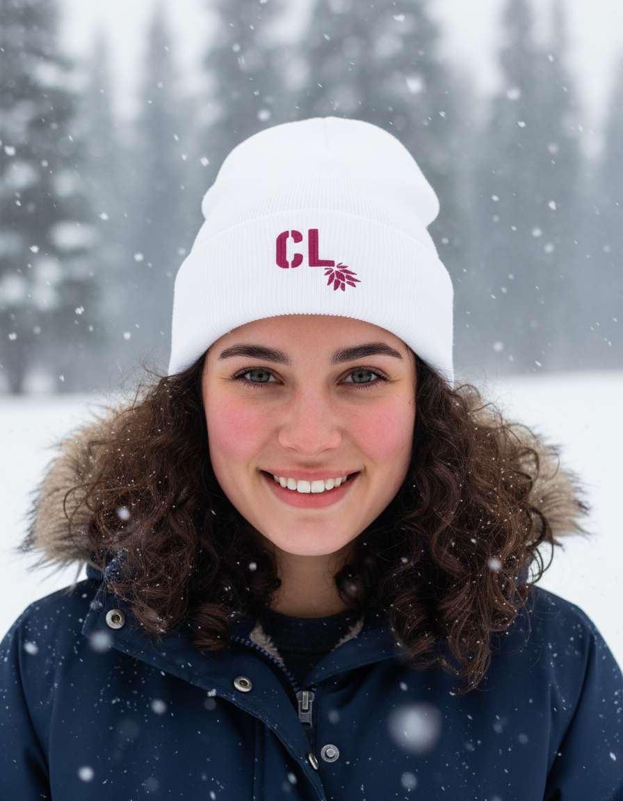 Canadian Lifestyle Embroidered Beanie Pink | Swinger & ENM Headwear by DK Apparel-DK Apparel