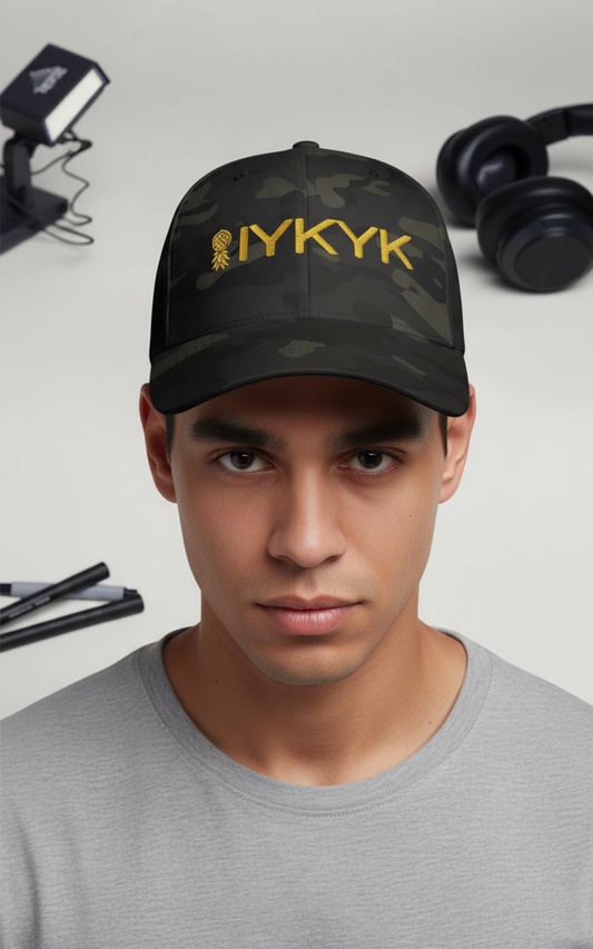 IYKYK Flex Fit Hat – Embroidered | Swinger Lifestyle Headwear by DK Apparel-DK Apparel