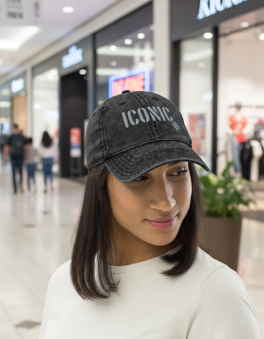 Iconic Vintage Cotton Twill Cap – Embroidered | Swinger Lifestyle Headwear by DK Apparel-DK Apparel