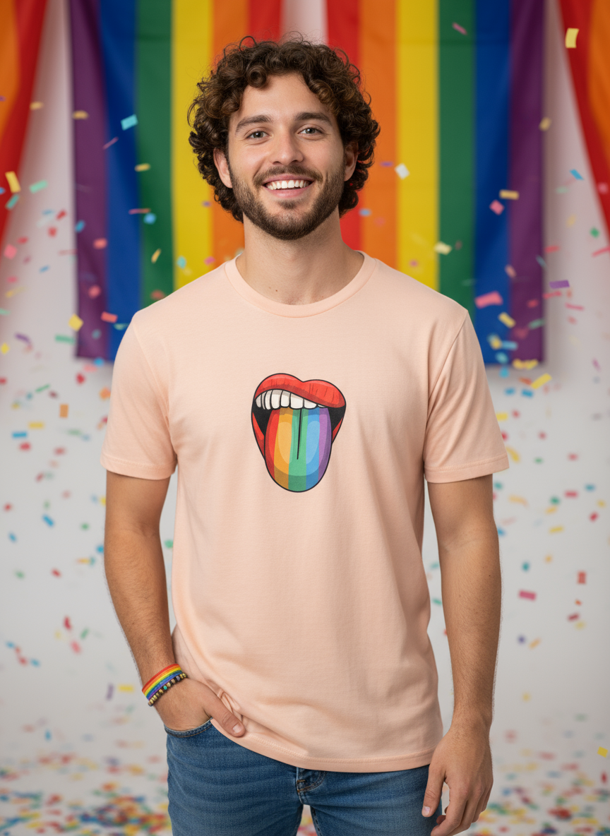 Pride Mouth Short Sleeve T-Shirt-DK Apparel