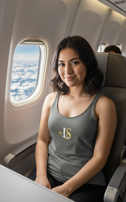 LS Travel Club Women’s Racerback Tank | Lifestyle & ENM Apparel – DK Apparel