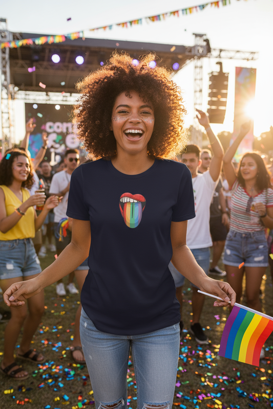 Pride Mouth Women's Relaxed T-Shirt-DK Apparel