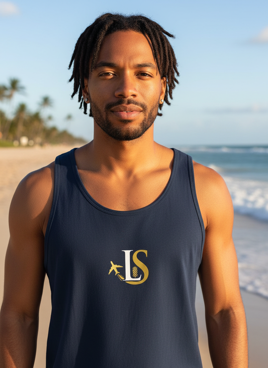 LS Travel Club Men’s Tank Top | Swinger & ENM Lifestyle Travel Apparel – DK Apparel