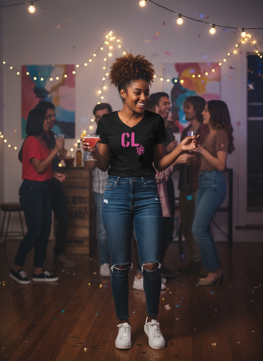 Canadian Lifestyle (P) Women’s Relaxed V-Neck T-Shirt-DK Apparel