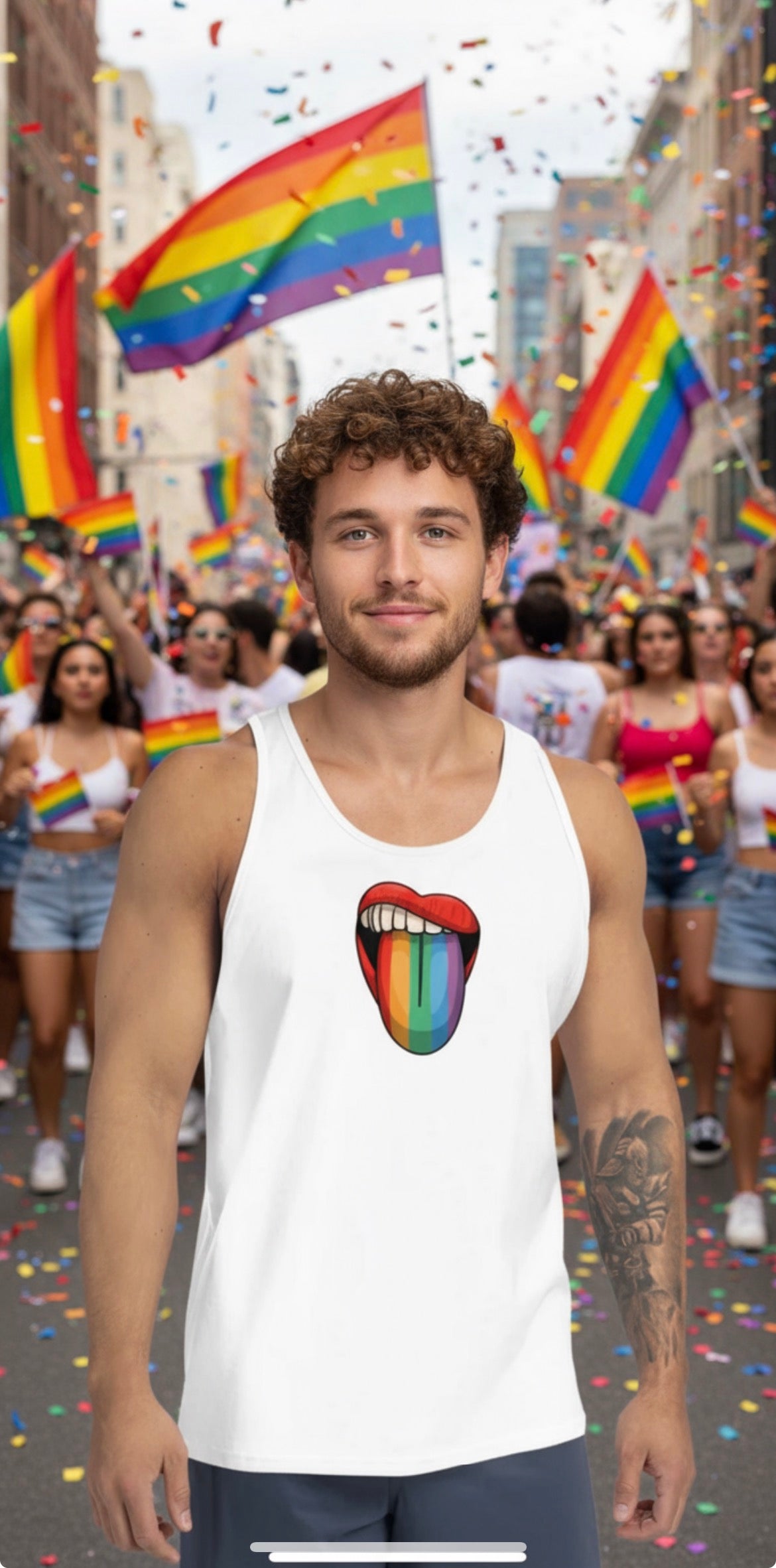 Pride Mouth Men's Tank Top-DK Apparel