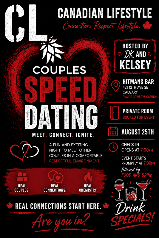 Canadian Lifestyle Couples Speed Dating Event- Calgary!