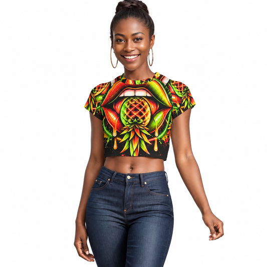 Neon Rave Crop Top