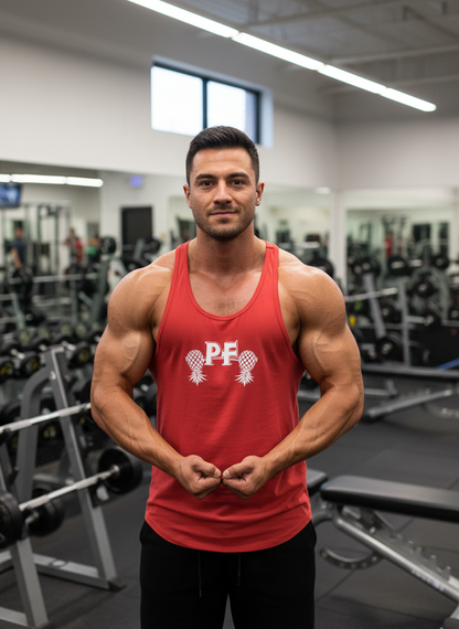 Pineapple Fitness Men’s Premium Tank Top - Center Logo-DK Apparel