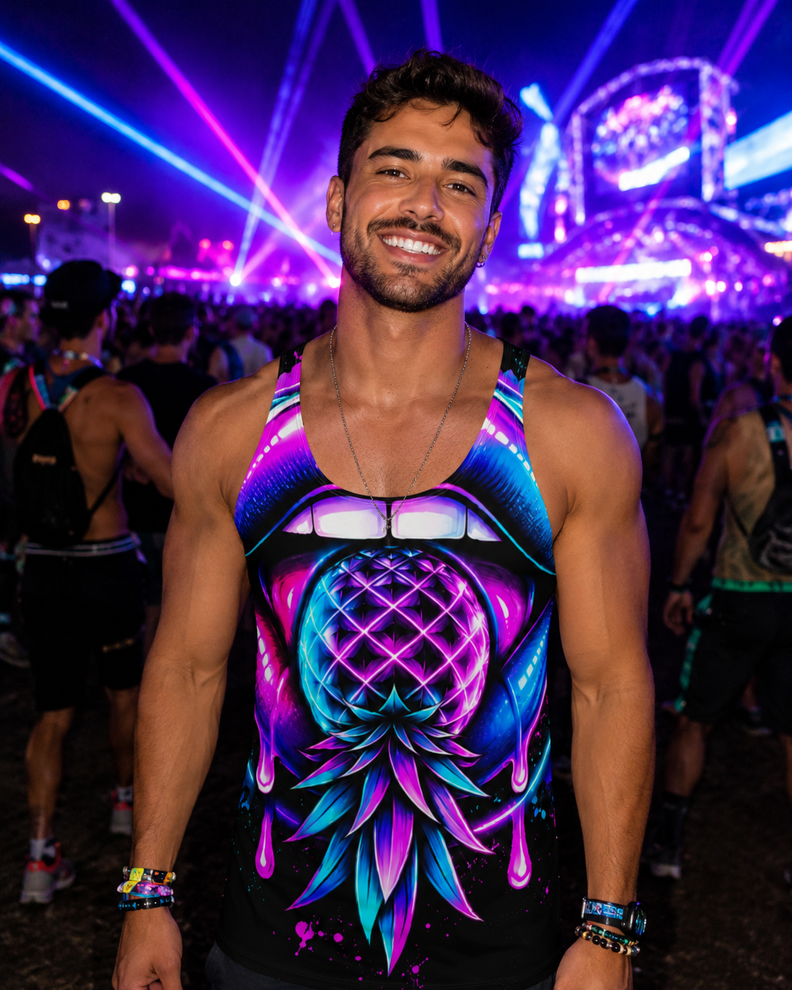 Pineapple Rave Men's Tank