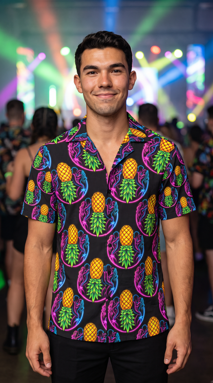Electric Pineapple Button Up Shirt