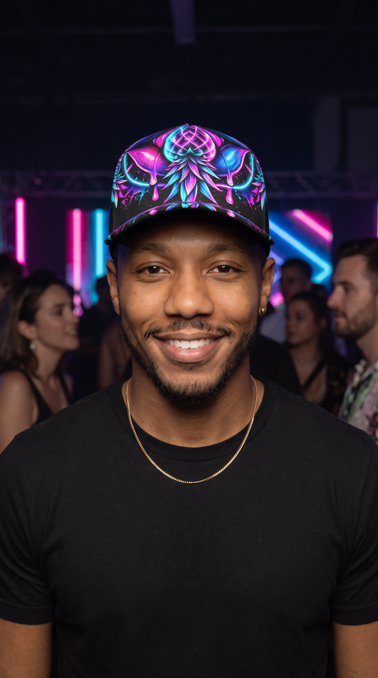 Pineapple Rave Snapback Hat
