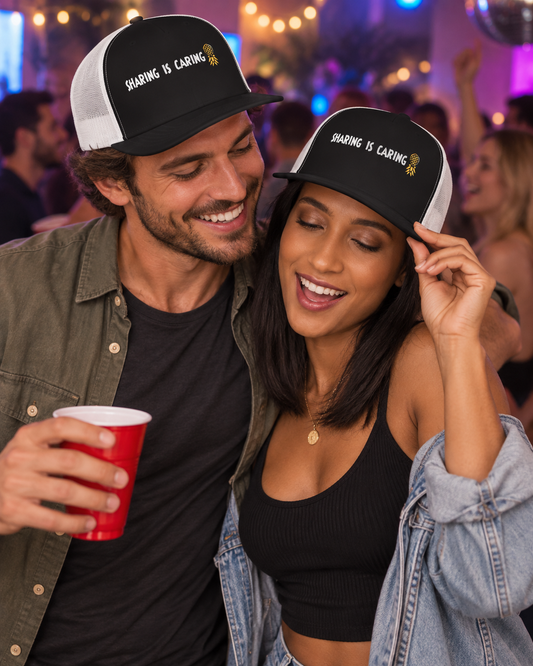 Sharing Is Caring Snapback Hat