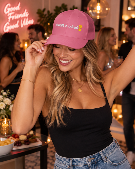 Sharing Is Caring Adjustable Hat – Embroidered