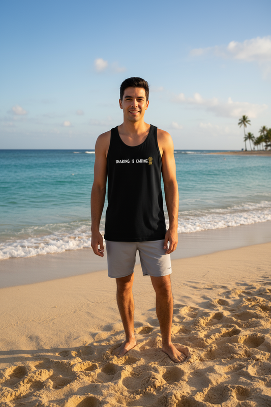 Sharing Is Caring Men’s Premium Tank Top | Swinger & ENM Lifestyle Apparel – DK Apparel-DK Apparel