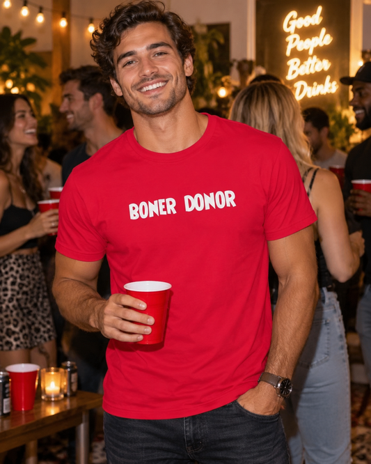 Boner Donor Short Sleeve Fitted T-Shirt