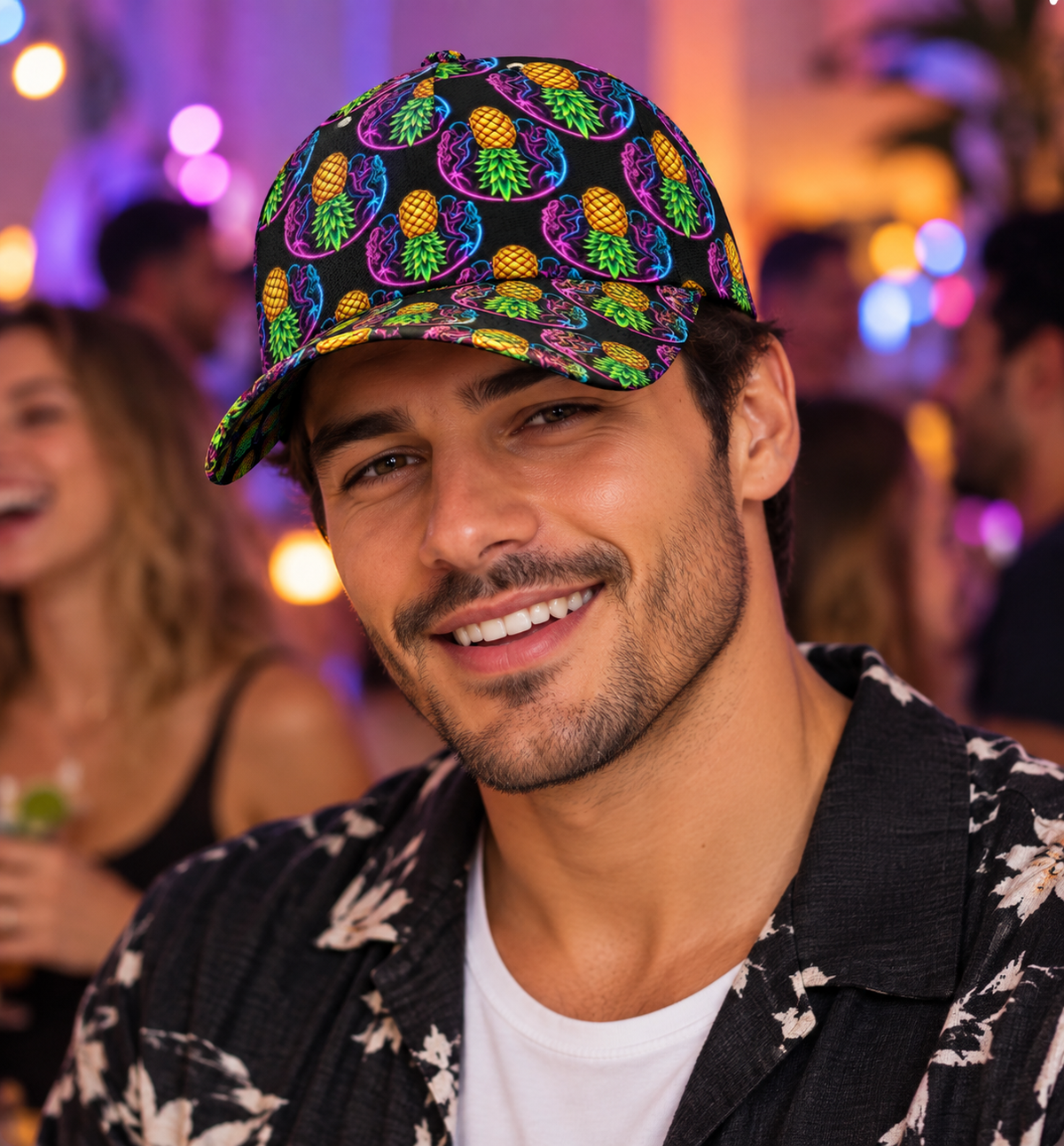 Electric Pineapple Snapback Hat