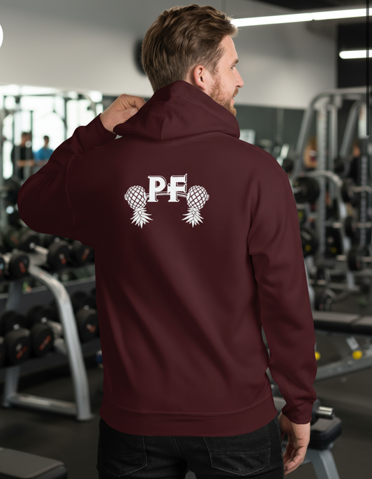 Pineapple Fitness Hoodie – Rear Back Logo | Lifestyle Activewear by DK Apparel-DK Apparel