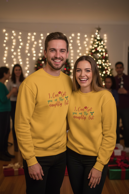 I Can Get You On The Naughty List Sweater – Funny Christmas Swinger Holiday Apparel | DK Apparel-DK Apparel