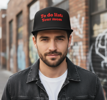 To Do List, Your Mom Snapback Hat | Swinger Lifestyle Headwear by DK Apparel-DK Apparel