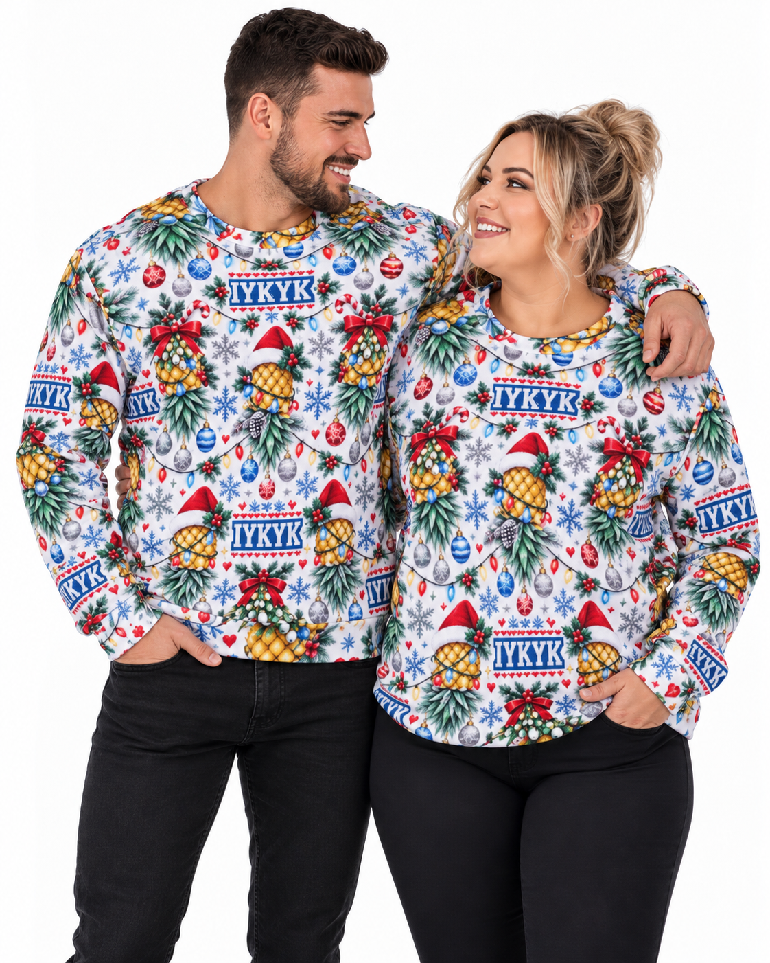 IYKYK White Christmas Sweater