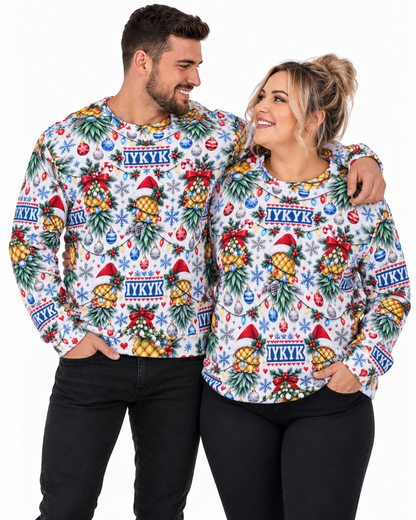 IYKYK White Christmas Sweater