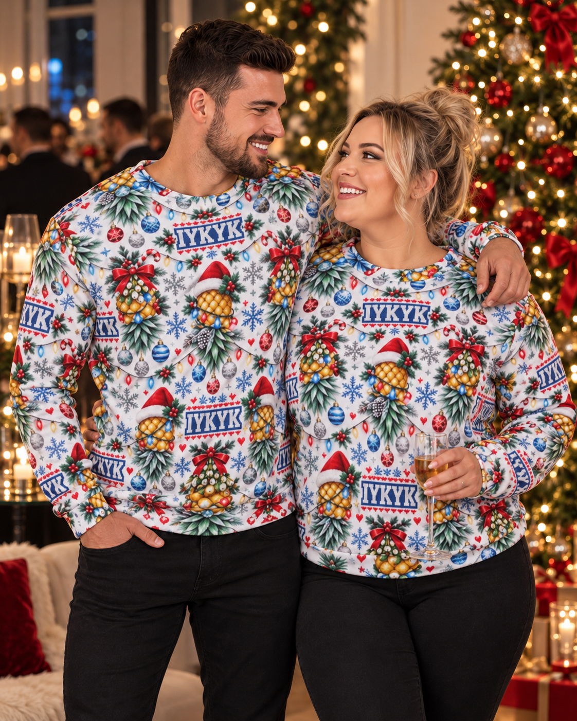 IYKYK White Christmas Sweater