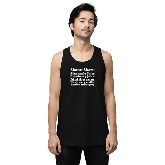 Shanti Shots Men’s Premium Tank Top – DK Apparel lifestyle clothing