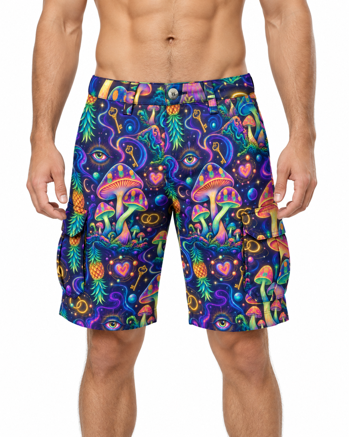 Psychedelic Rave Men's Cargo Shorts