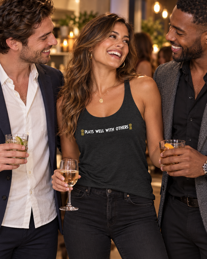 Plays Well With Others Women’s Racerback Tank