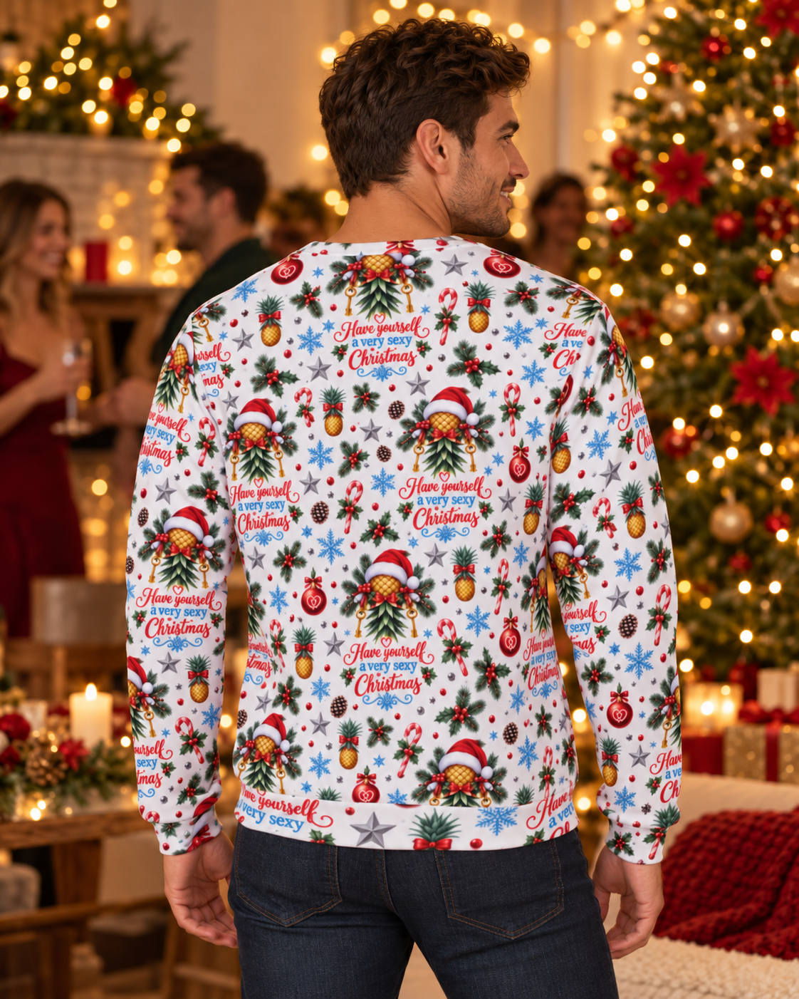 Swinger's White Christmas Sweater