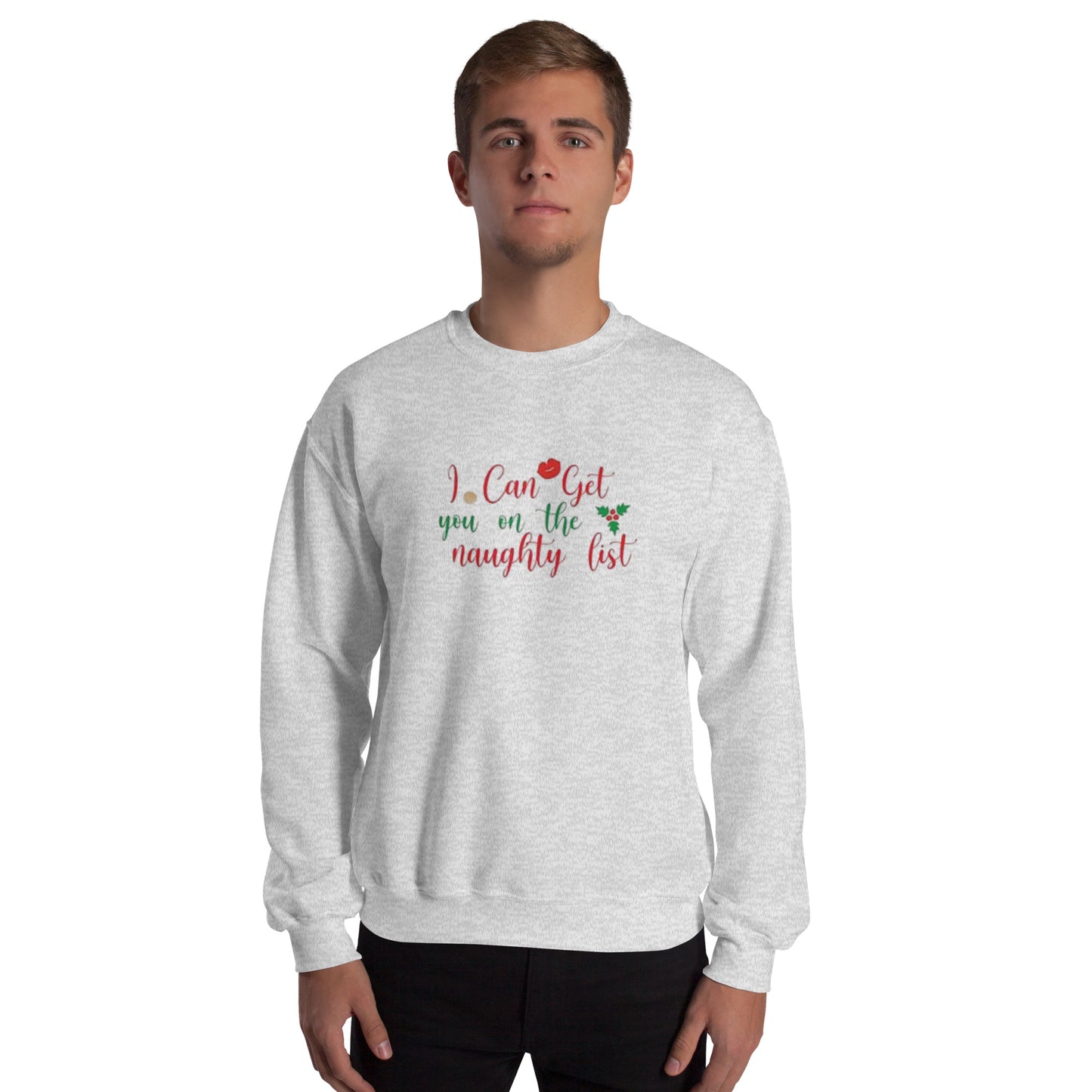 I Can Get You On The Naughty List Sweater – Funny Christmas Swinger Holiday Apparel | DK Apparel-DK Apparel