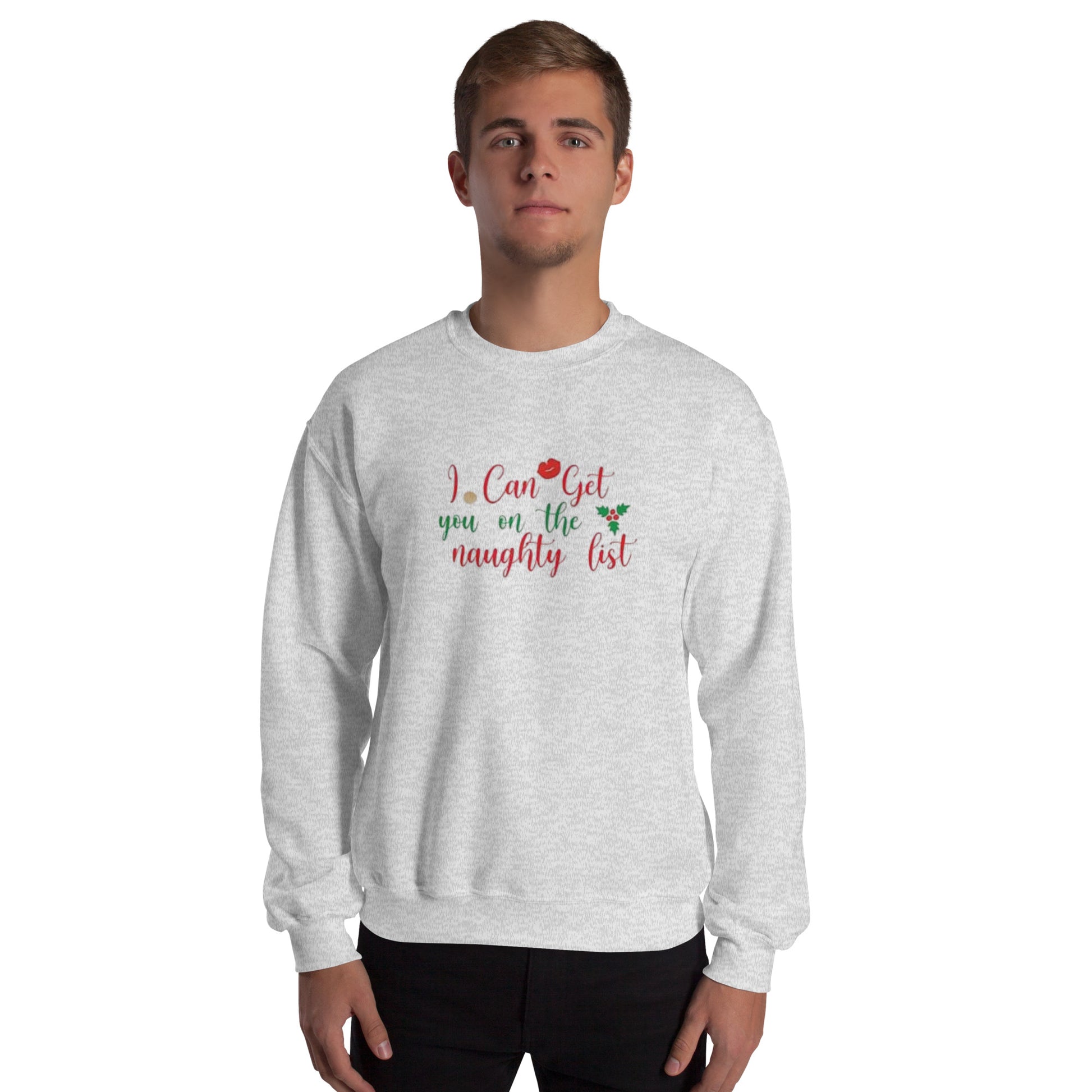 I Can Get You On The Naughty List Sweater – Funny Christmas Swinger Holiday Apparel | DK Apparel-DK Apparel