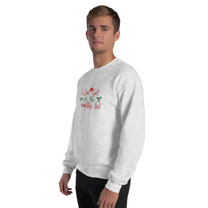 I Can Get You On The Naughty List Sweater – Funny Christmas Swinger Holiday Apparel | DK Apparel-DK Apparel