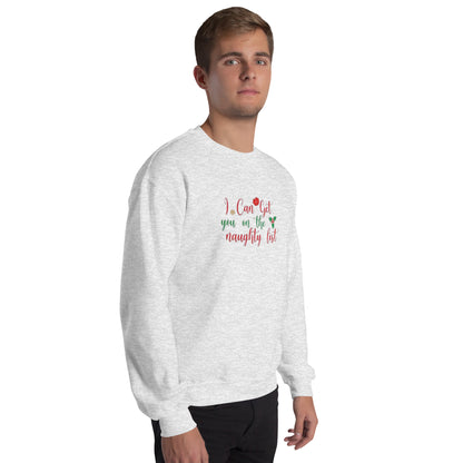 I Can Get You On The Naughty List Sweater – Funny Christmas Swinger Holiday Apparel | DK Apparel-DK Apparel