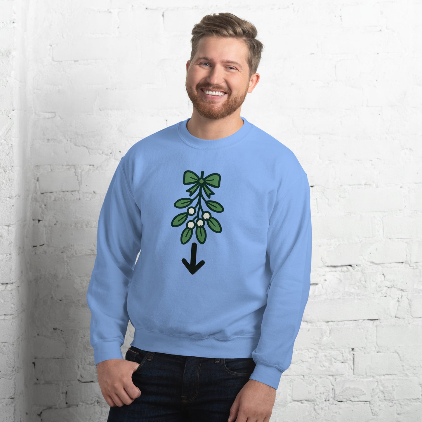 Mistletoe Sweater – Funny Christmas Swinger Holiday Apparel | DK Apparel-DK Apparel