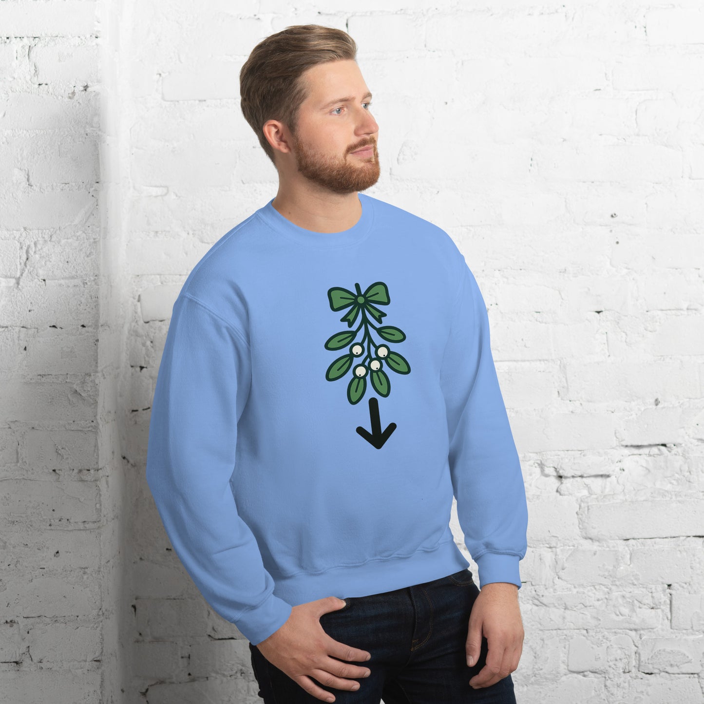 Mistletoe Sweater – Funny Christmas Swinger Holiday Apparel | DK Apparel-DK Apparel