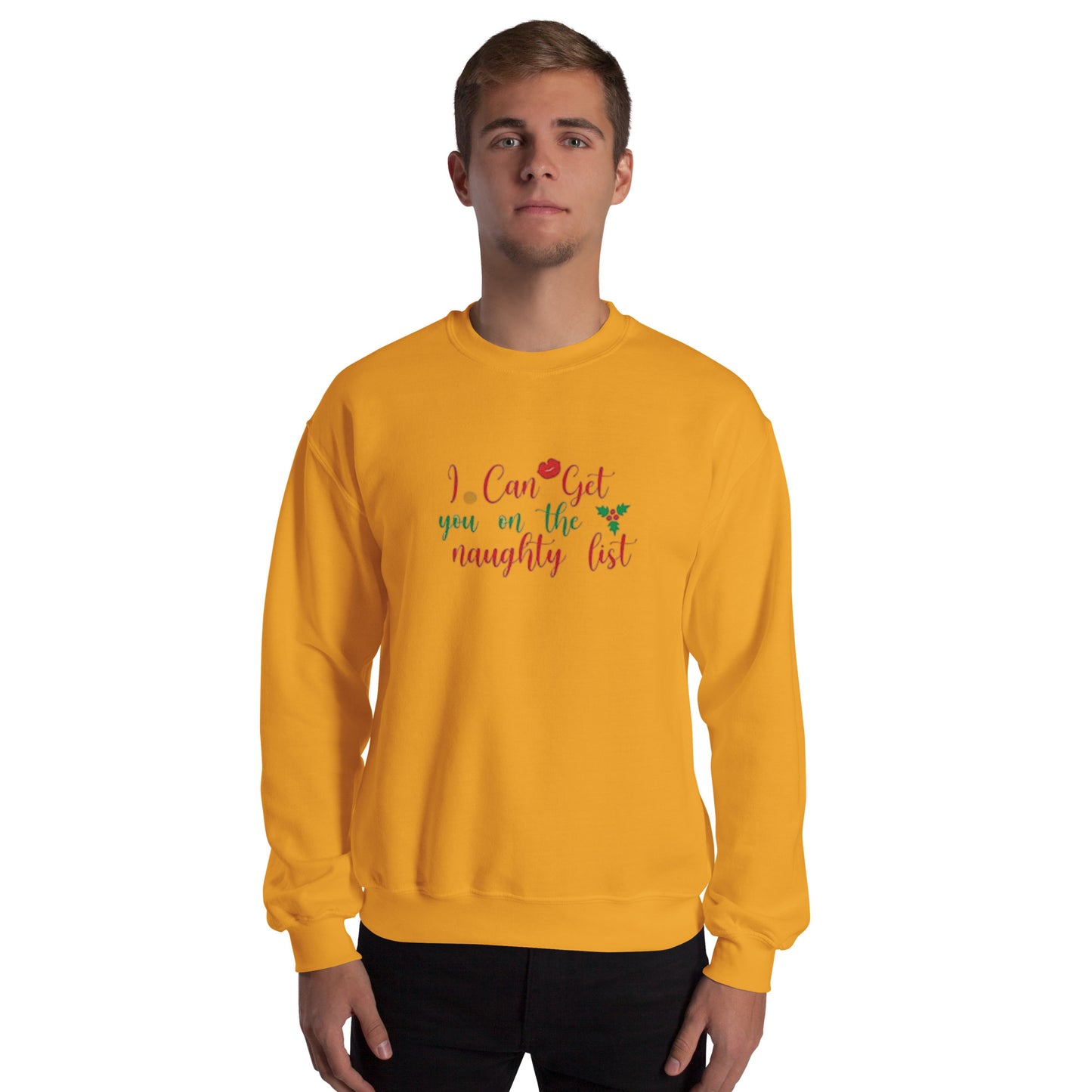I Can Get You On The Naughty List Sweater – Funny Christmas Swinger Holiday Apparel | DK Apparel-DK Apparel