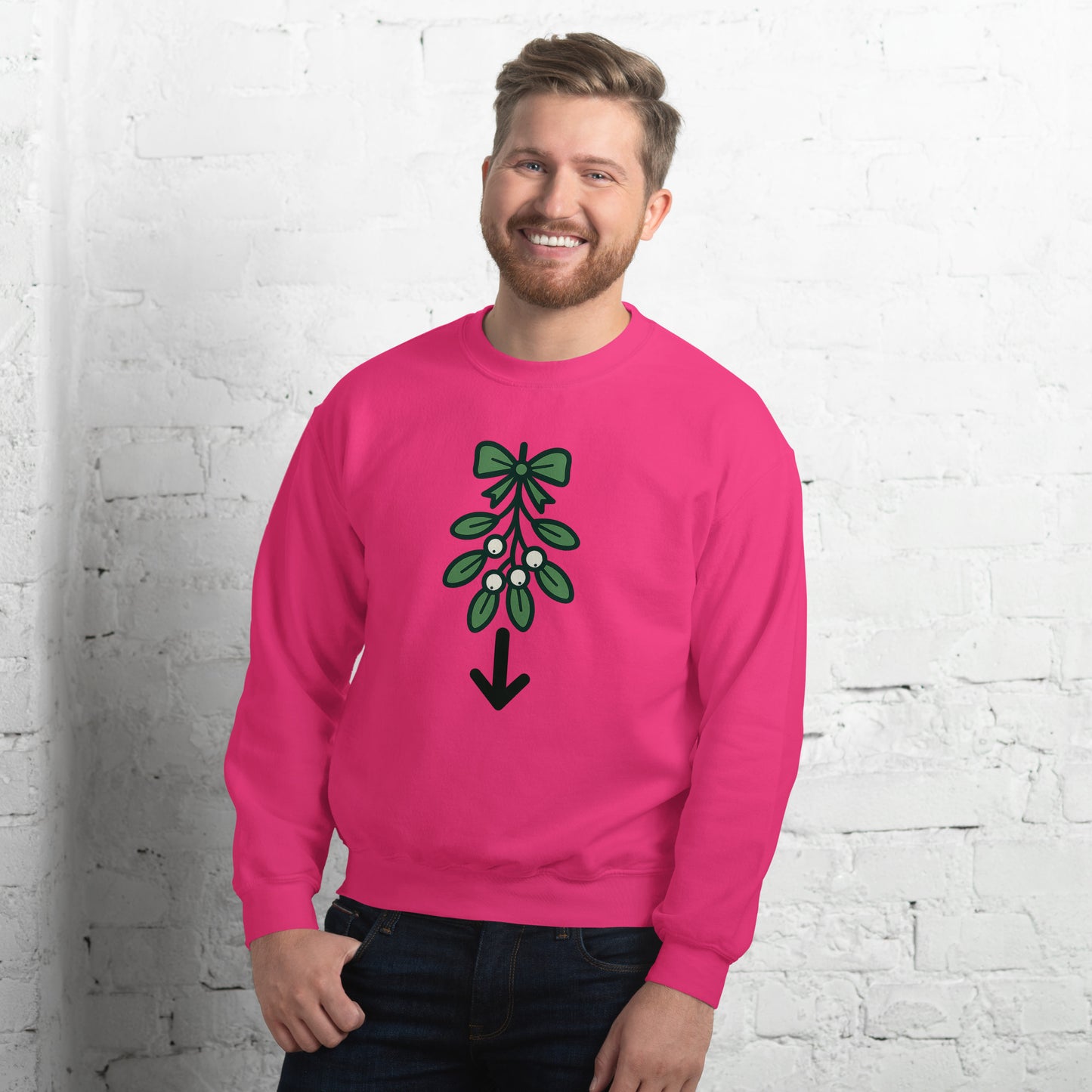 Mistletoe Sweater – Funny Christmas Swinger Holiday Apparel | DK Apparel-DK Apparel