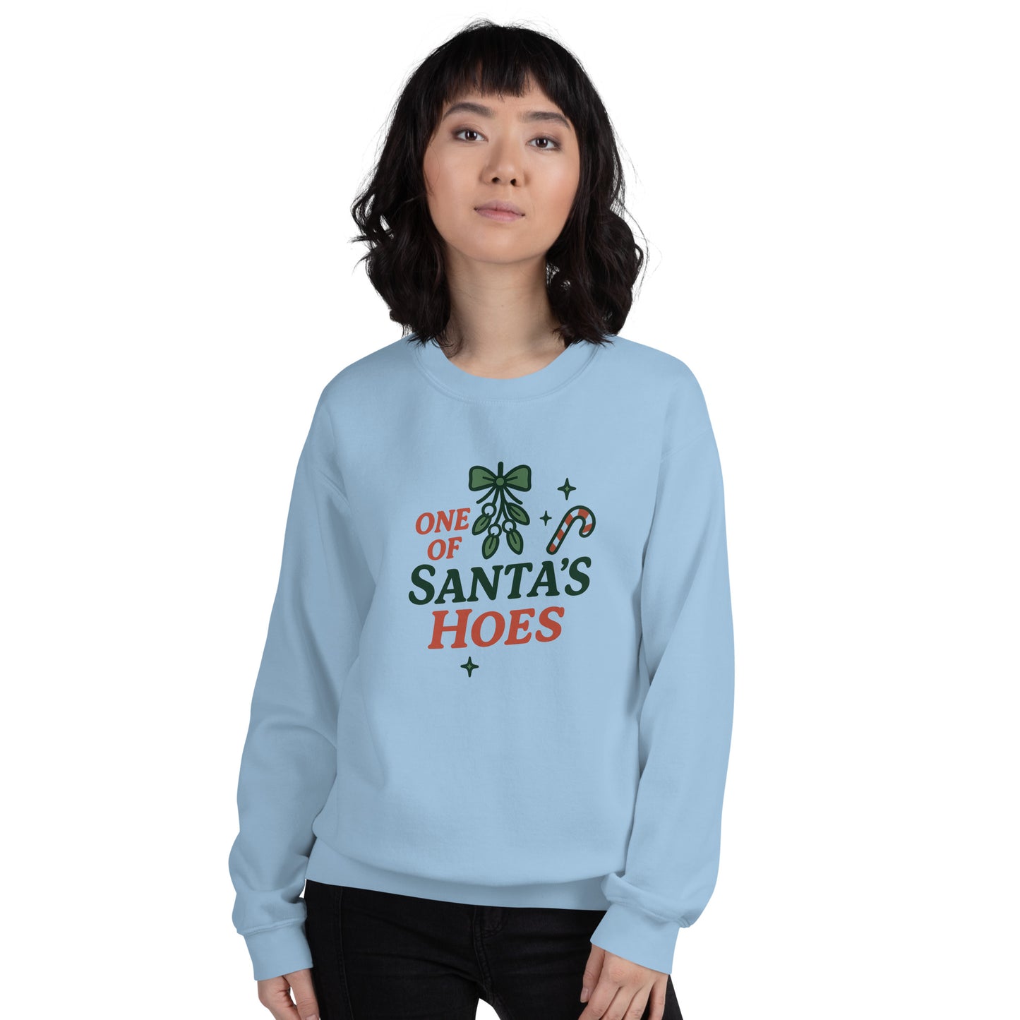 One of Santa’s Hoes Sweater – Funny Christmas Swinger Holiday Apparel | DK Apparel-DK Apparel