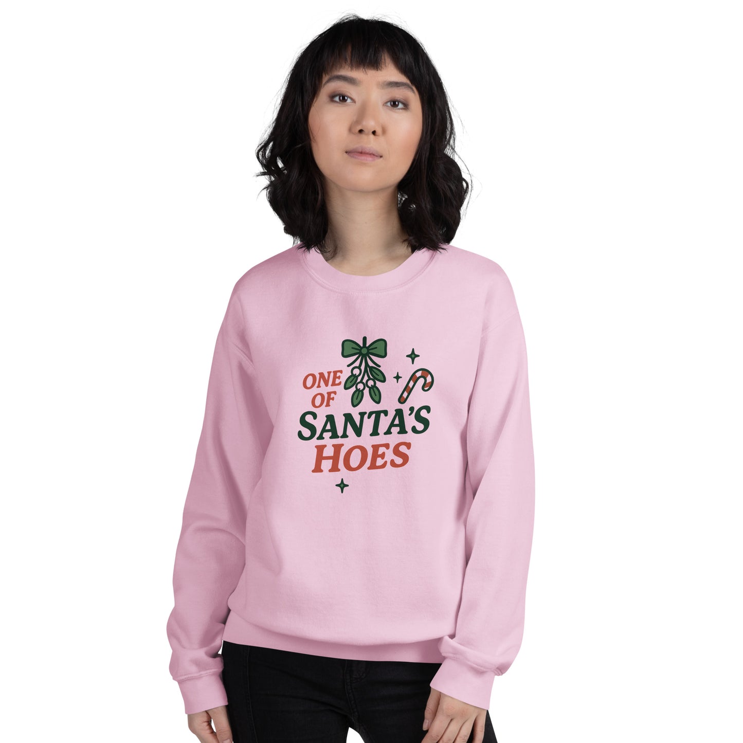 One of Santa’s Hoes Sweater – Funny Christmas Swinger Holiday Apparel | DK Apparel-DK Apparel