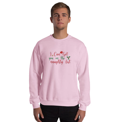 I Can Get You On The Naughty List Sweater – Funny Christmas Swinger Holiday Apparel | DK Apparel-DK Apparel