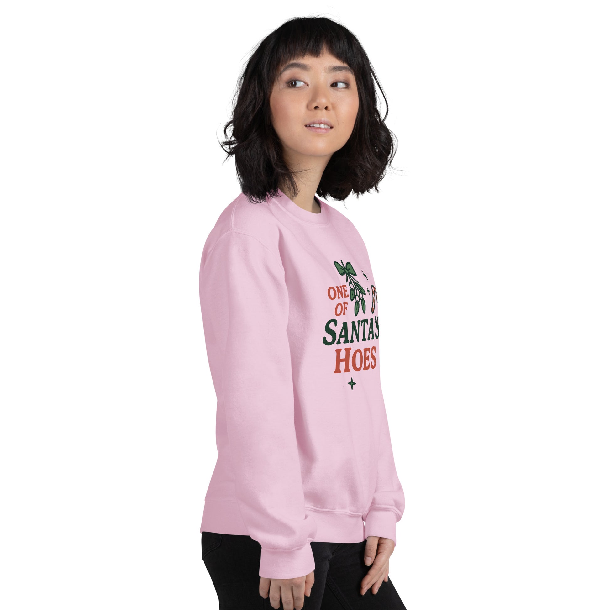 One of Santa’s Hoes Sweater – Funny Christmas Swinger Holiday Apparel | DK Apparel-DK Apparel