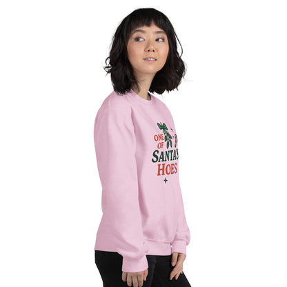 One of Santa’s Hoes Sweater – Funny Christmas Swinger Holiday Apparel | DK Apparel-DK Apparel