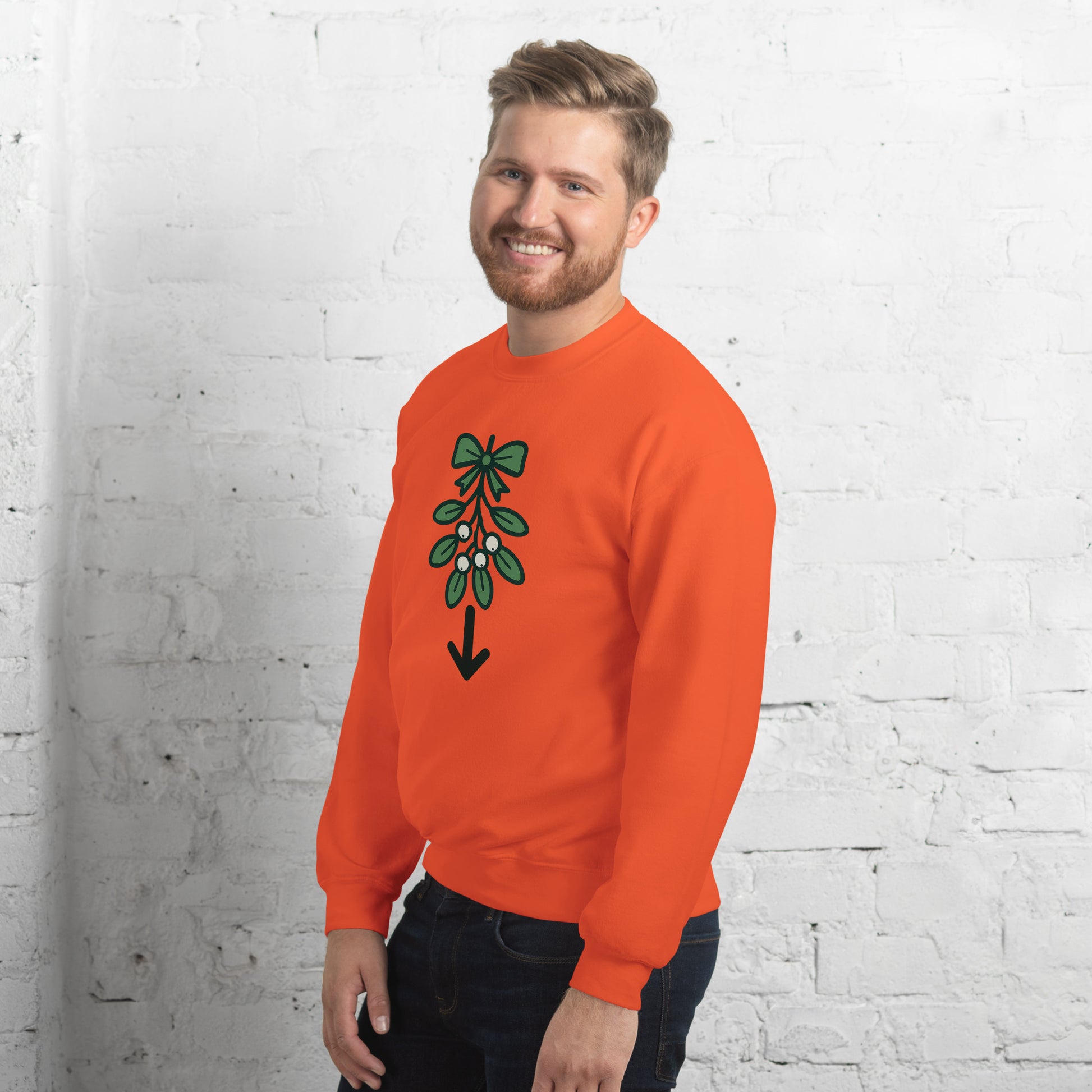 Mistletoe Sweater – Funny Christmas Swinger Holiday Apparel | DK Apparel-DK Apparel
